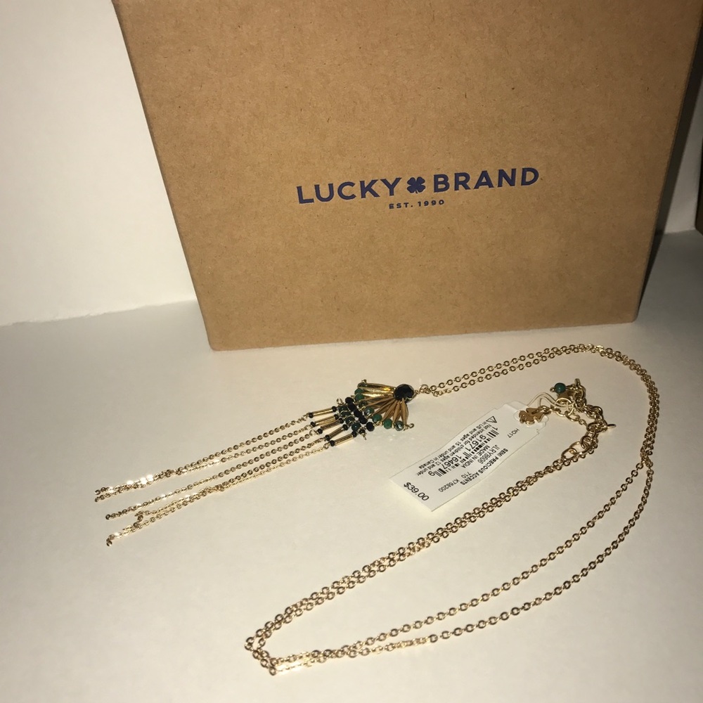 Lucky Brand Long Charm Necklace